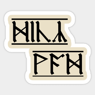 Rude Runes - Anglo-Saxon curse (3) Sticker